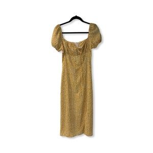 Long yellow summer dress